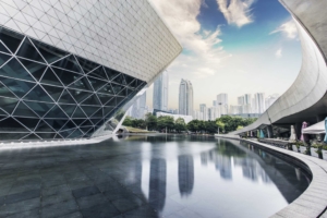 Clean exterior and windows of a commercial workplace